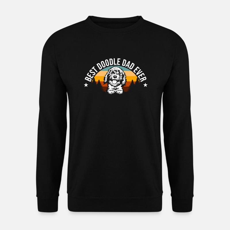 Bester Doodle Dad Ever Goldendoodle Hundeliebhaber - Unisex Pullover - Schwarz