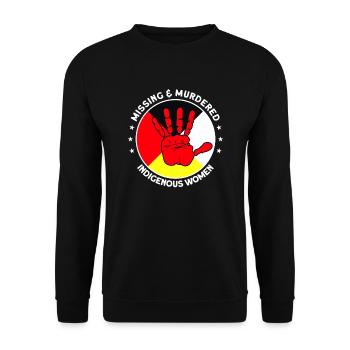 Disparues Femmes indigènes assassinées Native America - Sweat-shirt Unisexe - noir - Devant - Alina (178cm) & Michal (187cm)