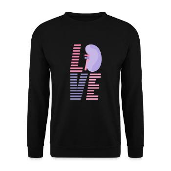 Reins Greffe de reins - Sweat-shirt Unisexe - noir - Devant - Alina (178cm) & Michal (187cm)