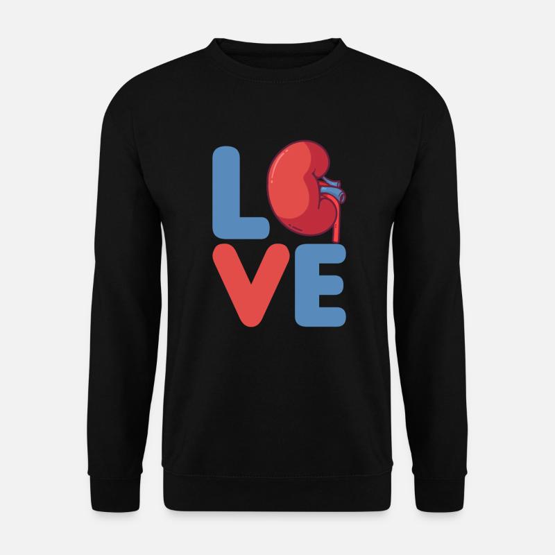 Niere Organspende Nierentransplantation Operation - Unisex Pullover - Schwarz