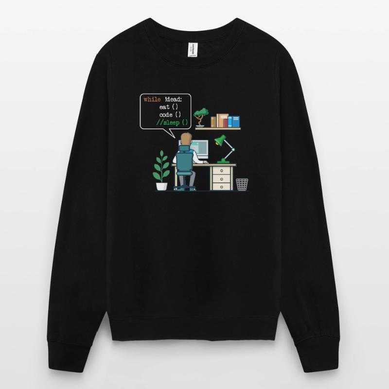 Eat Code Sleep | Funny Coder Programmeur Sweat-shirt Unisexe