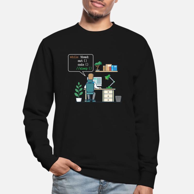Eat Code Sleep | Funny Coder Programmeur Sweat-shirt Unisexe