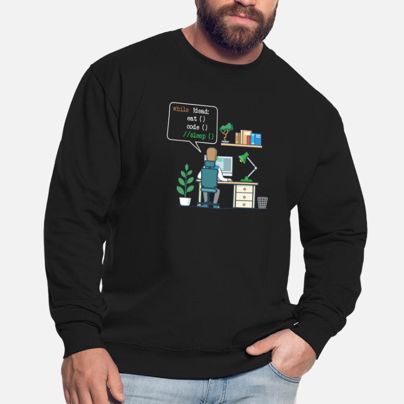 Eat Code Sleep | Funny Coder Programmeur Sweat-shirt Unisexe