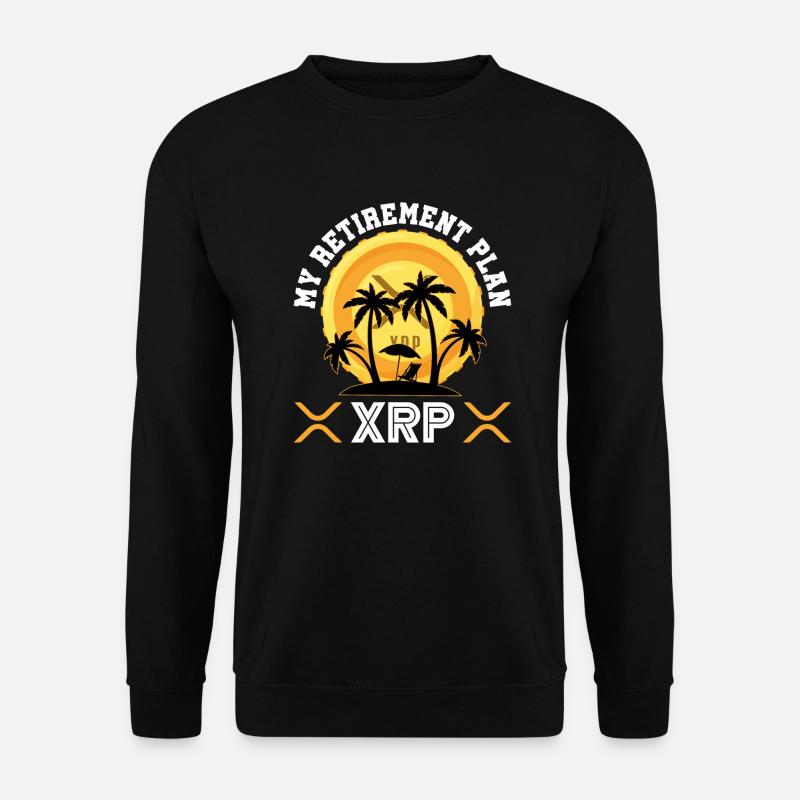 Mein Ruhestandsplan XRP | Ripple Cryptocurrency - Unisex Pullover - Schwarz