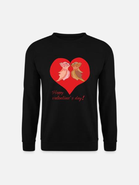 Joyeuse Saint-Valentin - Sweat-shirt Unisexe - noir