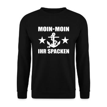 Moin - Unisex Pullover - Schwarz - Vorne - Alina (178cm) & Michal (187cm)