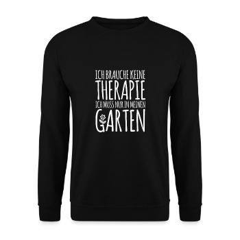 lustiges Gärtner Shirt - Geschenk für Gärtner - Unisex Pullover - Schwarz - Vorne - Alina (178cm) & Michal (187cm)