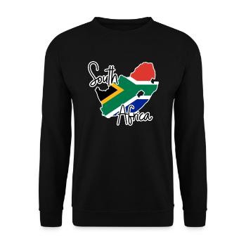 Afrique du Sud - Sweat-shirt Unisexe - noir - Devant - Alina (178cm) & Michal (187cm)