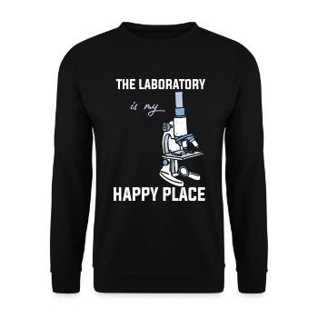| de biologie Cadeau d’enseignant biologiste de laboratoire de microscope - Sweat-shirt Unisexe - noir - Devant - Alina (178cm) & Michal (187cm)