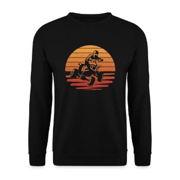 ATV Biker Offroad Design Quad Rider Quad Bike - Unisex Sweatshirt - black - Front - Alina (178cm) & Michal (187cm)
