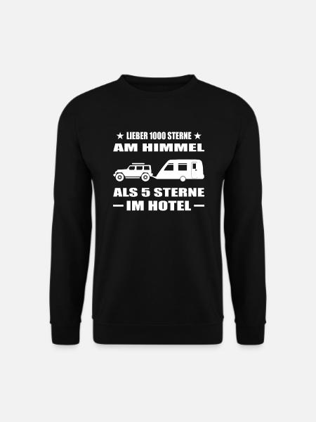 Camping - Unisex Pullover - Schwarz