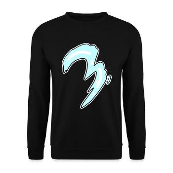 Drei - 3 - Nummer 3 - Zahl 3 - Unisex Pullover - Schwarz - Vorne - Alina (178cm) & Michal (187cm)