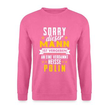 Forgiven to a damn hot Polish - Unisex Sweatshirt - pink - Front