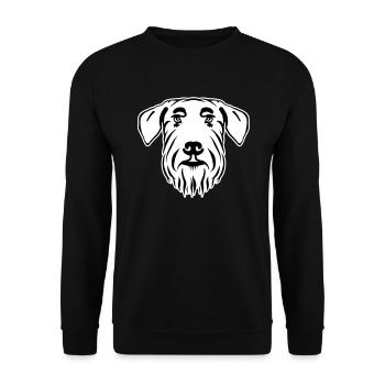 Riesenschnauzer - Unisex Pullover - Schwarz - Vorne - Alina (178cm) & Michal (187cm)