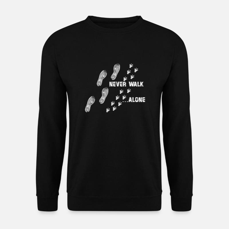 never walk alone meerschweinchen - Unisex Pullover - Schwarz