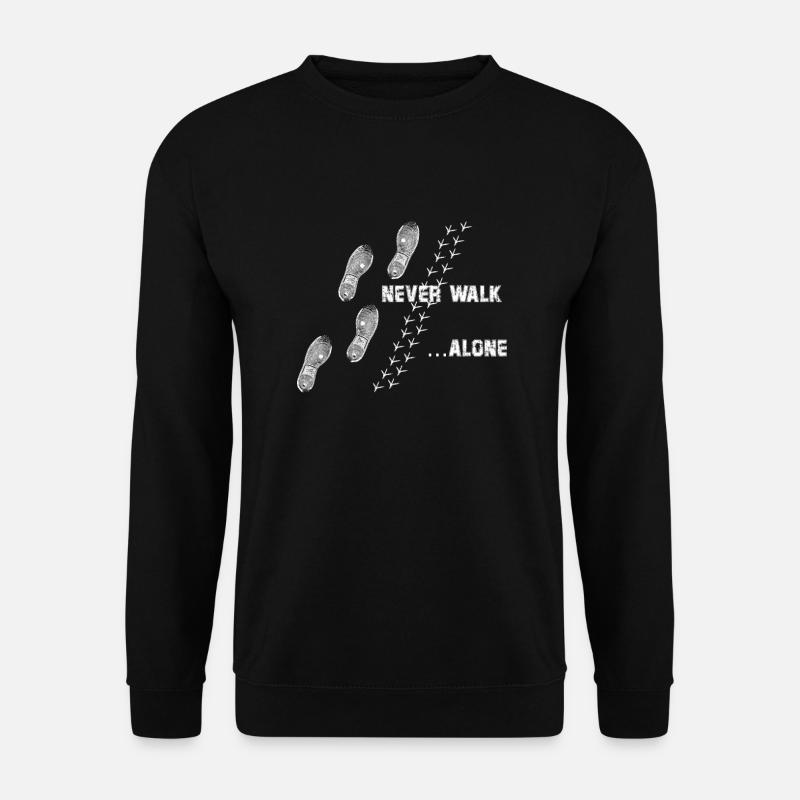 never walk alone wellensittich huhn - Unisex Pullover - Schwarz