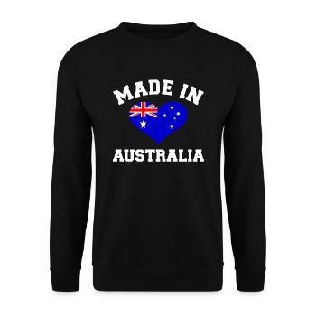 Australie - Sweat-shirt Unisexe - noir - Devant - Alina (178cm) & Michal (187cm)