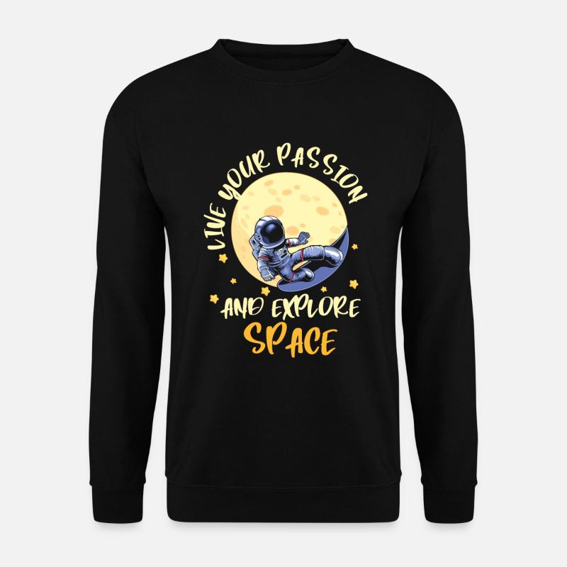 Navette spatiale Weightless Star Planet - Sweat-shirt Unisexe - noir