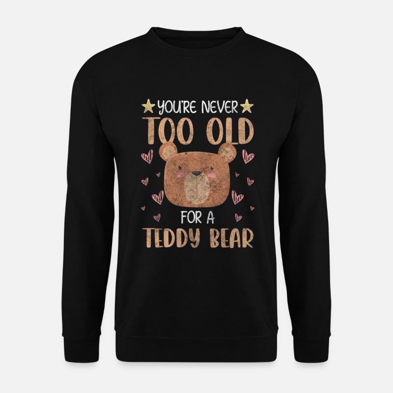 Teddy Spielzeug Niedlich - Unisex Pullover - Schwarz