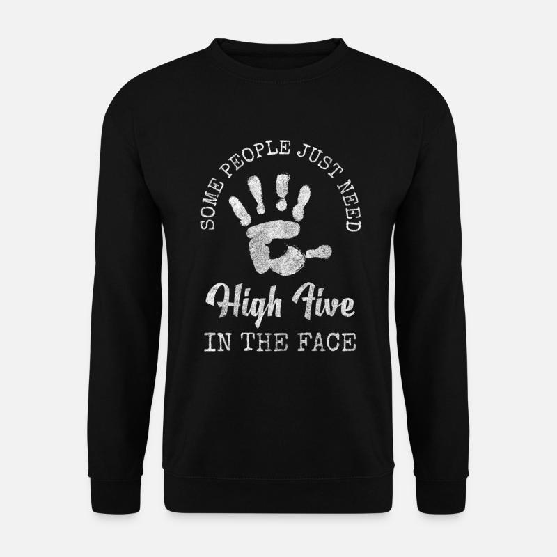 Schwarzer Humor Lustig Provokation Sprüche - Unisex Pullover - Schwarz