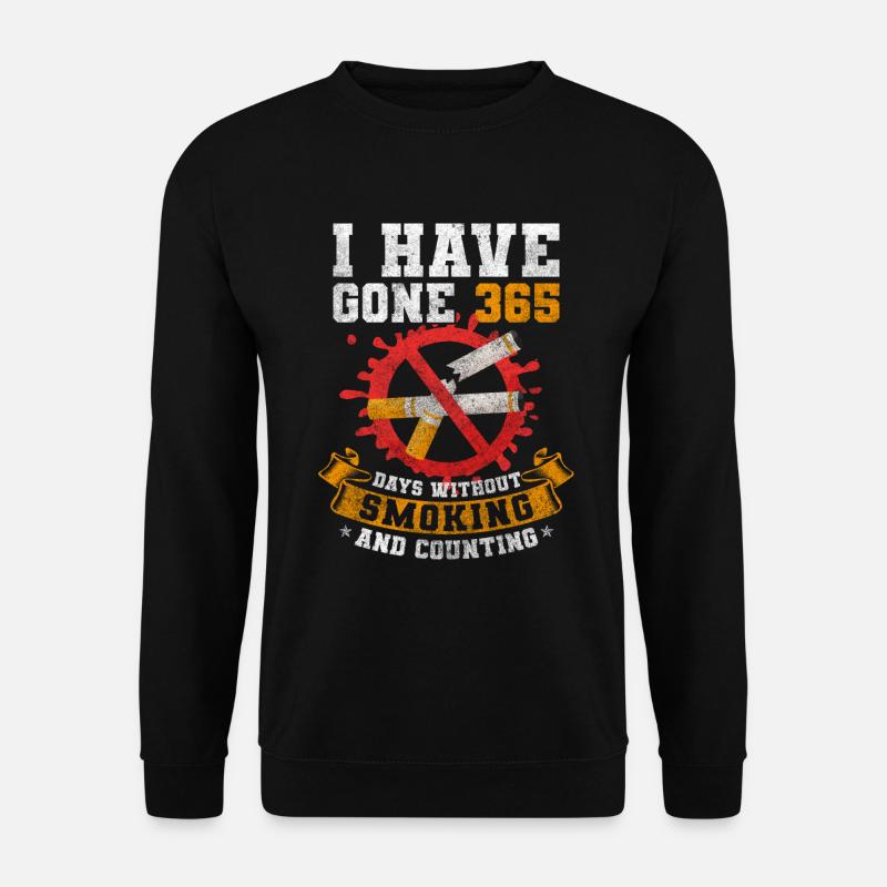 Nichtraucher Kippe Glimmstengel - Unisex Pullover - Schwarz