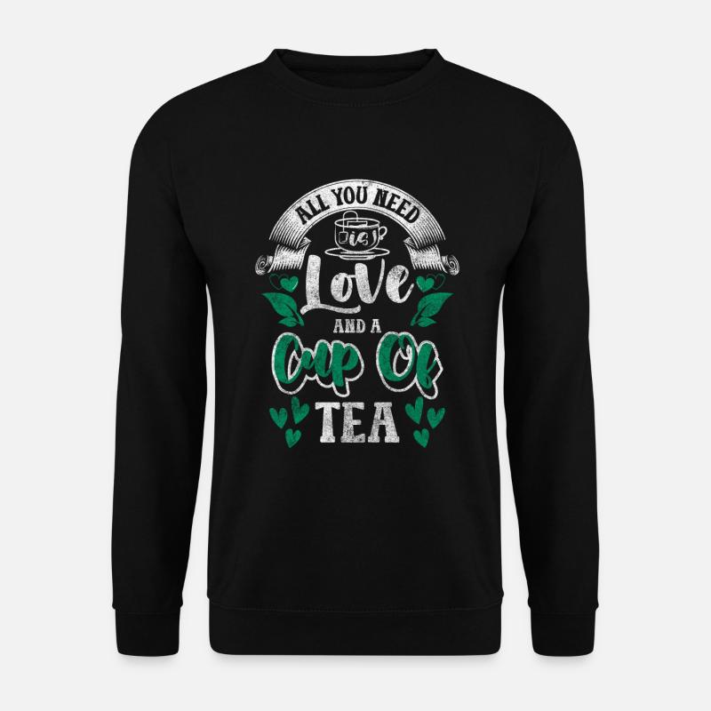Teetrinker Kamille - Unisex Pullover - Schwarz