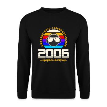 2006 - Unisex Pullover - Schwarz - Vorne - Alina (178cm) & Michal (187cm)
