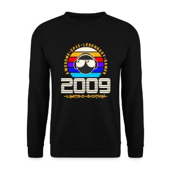 2009 - Unisex Sweatshirt - black - Front - Alina (178cm) & Michal (187cm)