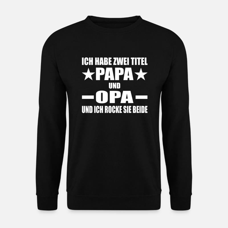 Papa - Unisex Pullover - Schwarz