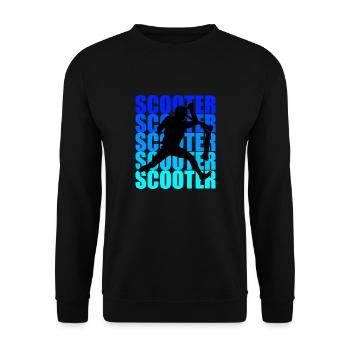 scooter - Unisex Sweatshirt - black - Front - Alina (178cm) & Michal (187cm)