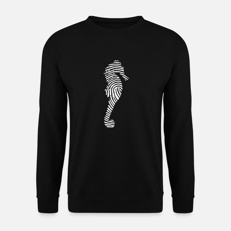 Hippocampe hippocampe - Sweat-shirt Unisexe - noir