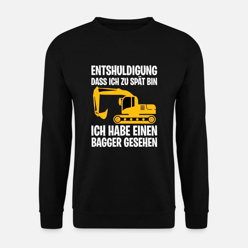 Bagger Excavator - Unisex Pullover - Schwarz