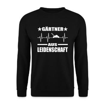 Garten - Unisex Pullover - Schwarz - Vorne - Alina (178cm) & Michal (187cm)