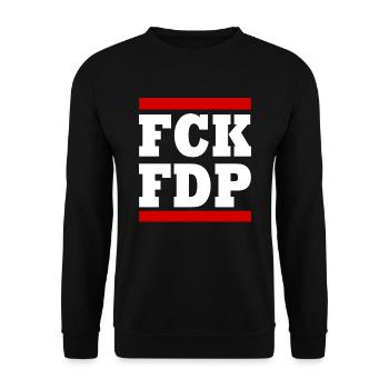 Fck fdp - Sweat-shirt Unisexe - noir - Devant - Alina (178cm) & Michal (187cm)