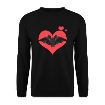 chauve-souris - Sweat-shirt Unisexe - noir - Devant - Alina (178cm) & Michal (187cm)