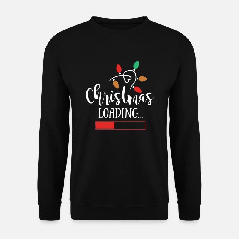 Christmas Loading Holiday Xmas Gift. - Unisex Pullover - Schwarz