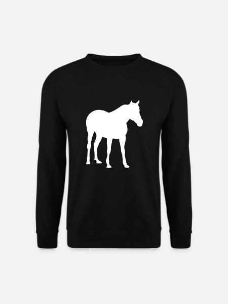 Pferd Reiten Pferde - Unisex Pullover - Schwarz
