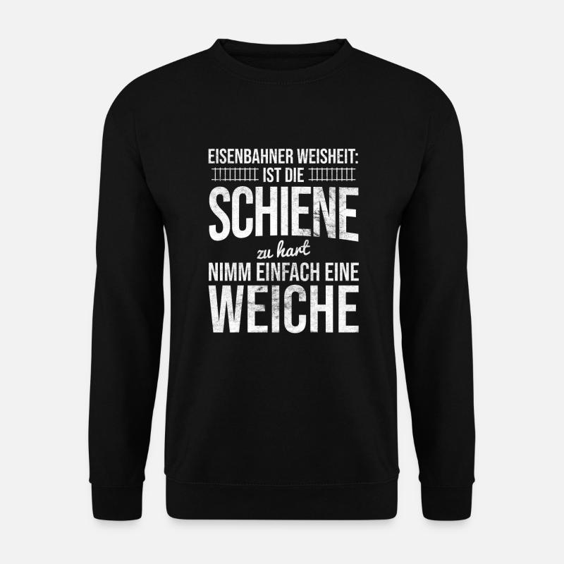 Eisenbahn Lokomotive - Unisex Pullover - Schwarz