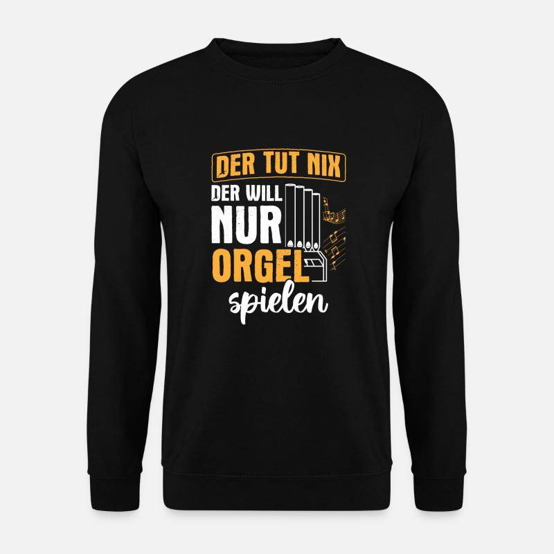 Kirche Orgel Organist - Unisex Pullover - Schwarz