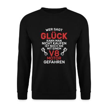 Tuner Tuning Auto - Unisex Pullover - Schwarz - Vorne - Alina (178cm) & Michal (187cm)