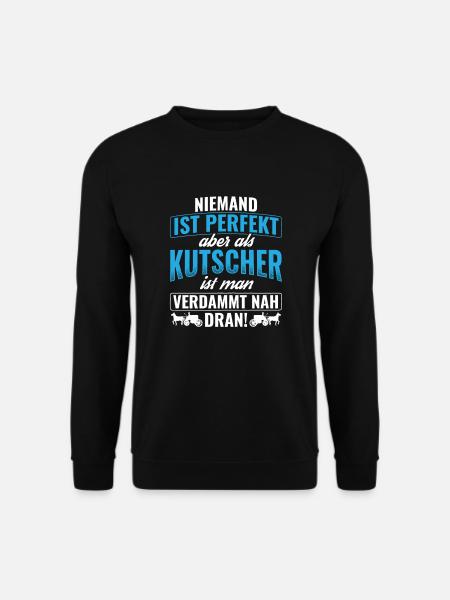 Kutsche Kutscher - Unisex Pullover - Schwarz