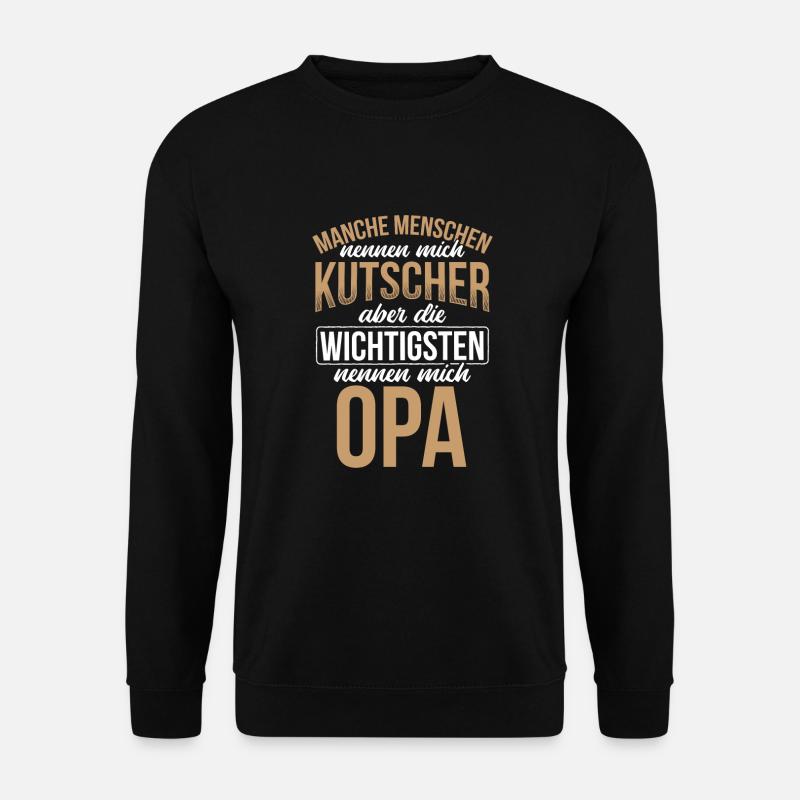Kutsche Kutscher Geschenkidee - Unisex Pullover - Schwarz