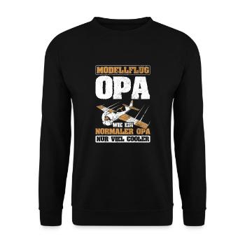 Modellflug - Unisex Pullover - Schwarz - Vorne - Alina (178cm) & Michal (187cm)