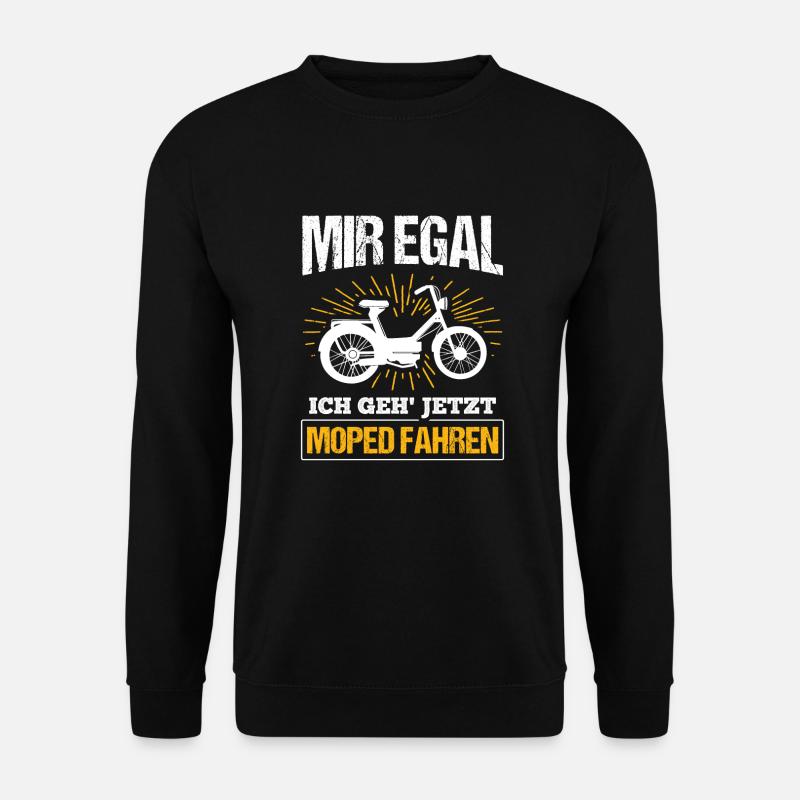Geschenk Mofa Moped - Unisex Pullover - Schwarz