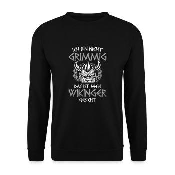 Wikinger - Unisex Pullover - Schwarz - Vorne - Alina (178cm) & Michal (187cm)