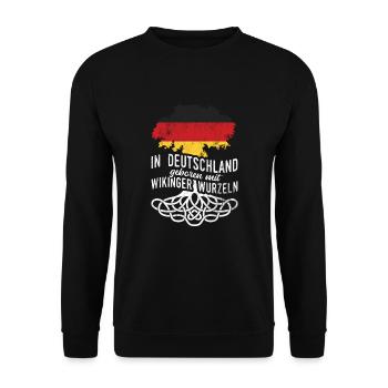 Thor Wikinger Odin - Unisex Pullover - Schwarz - Vorne - Alina (178cm) & Michal (187cm)
