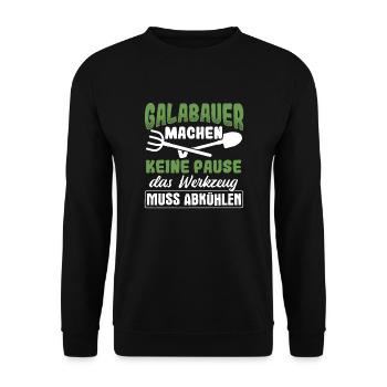 Galabau Gärtner - Unisex Pullover - Schwarz - Vorne - Alina (178cm) & Michal (187cm)