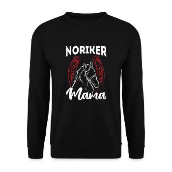 Pferd Pferde - Unisex Pullover - Schwarz - Vorne - Alina (178cm) & Michal (187cm)