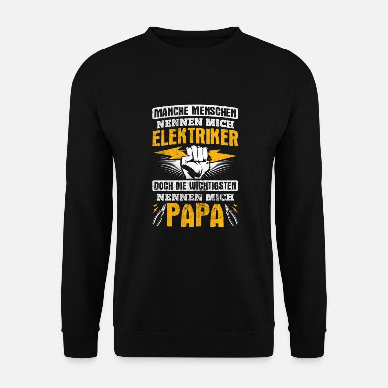 Elektriker Strom Elektrik - Unisex Pullover - Schwarz