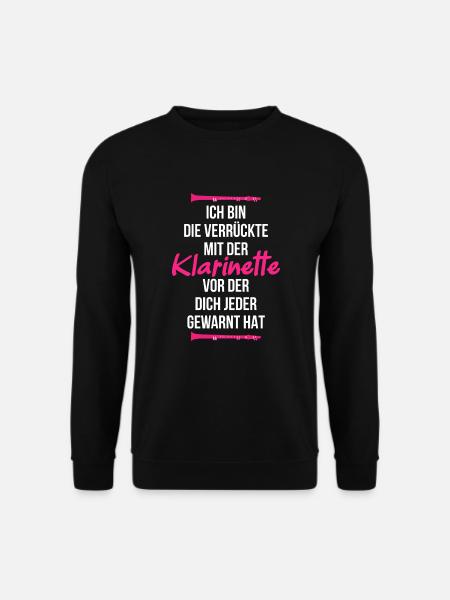 Klarinette Orchester - Unisex Pullover - Schwarz